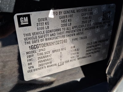 2017 Chevrolet Colorado 4WD Z71
