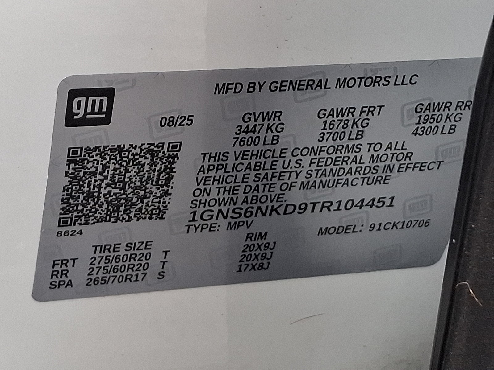 2026 Chevrolet Tahoe LT