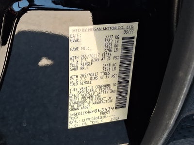 2022 Nissan Frontier PRO-4X