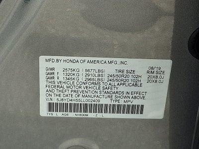 2020 Acura MDX w/Technology Pkg