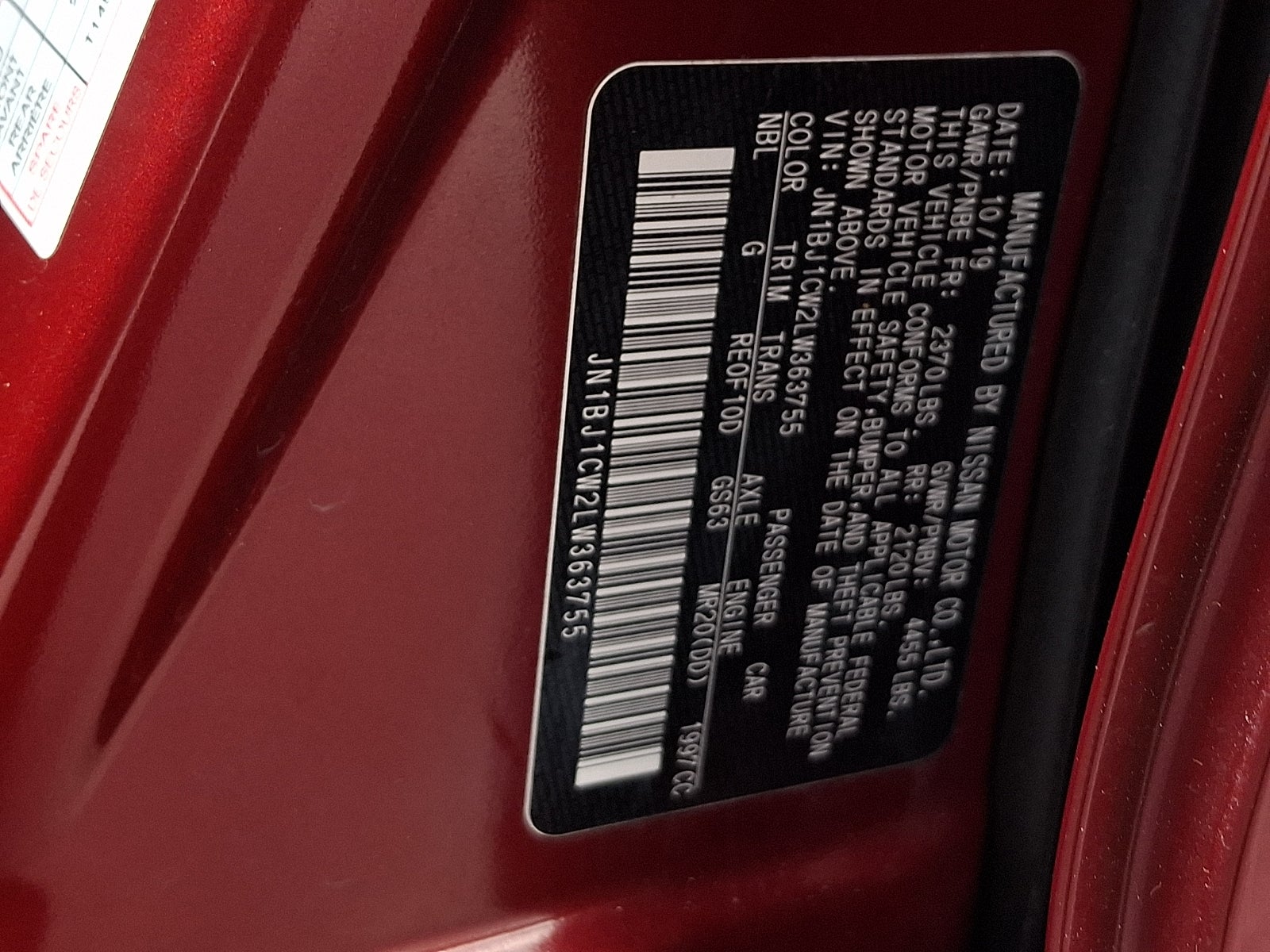 2020 Nissan Rogue Sport S