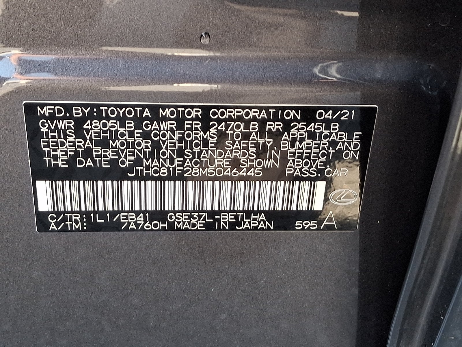 2021 Lexus IS IS 300